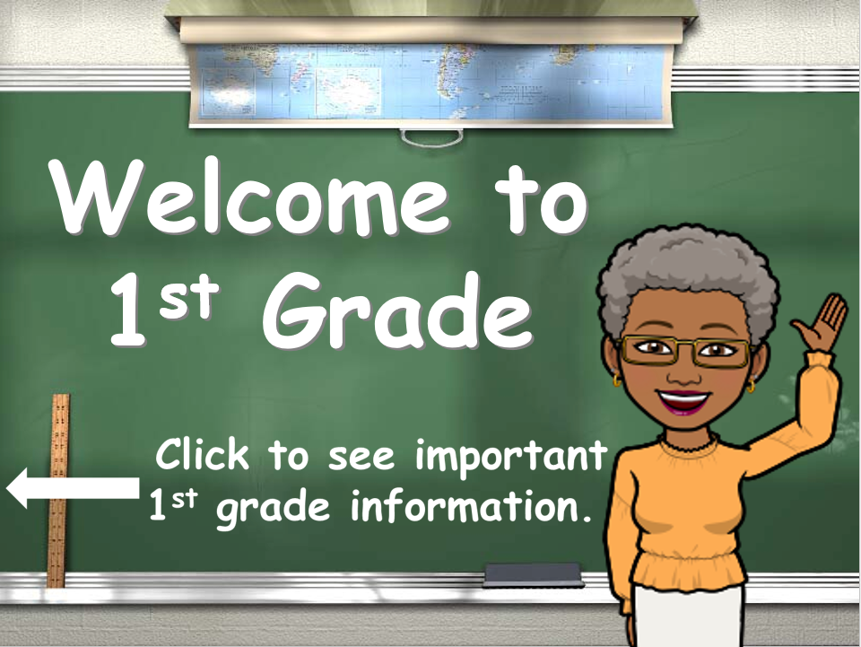 Welcome to First Grade with Bitmoji